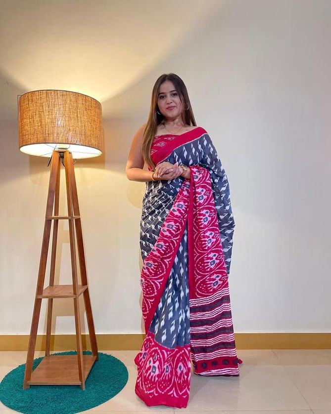 MG 351 Plain Linen Printed Daily Wear Sarees Wholesale Market In Surat With Price